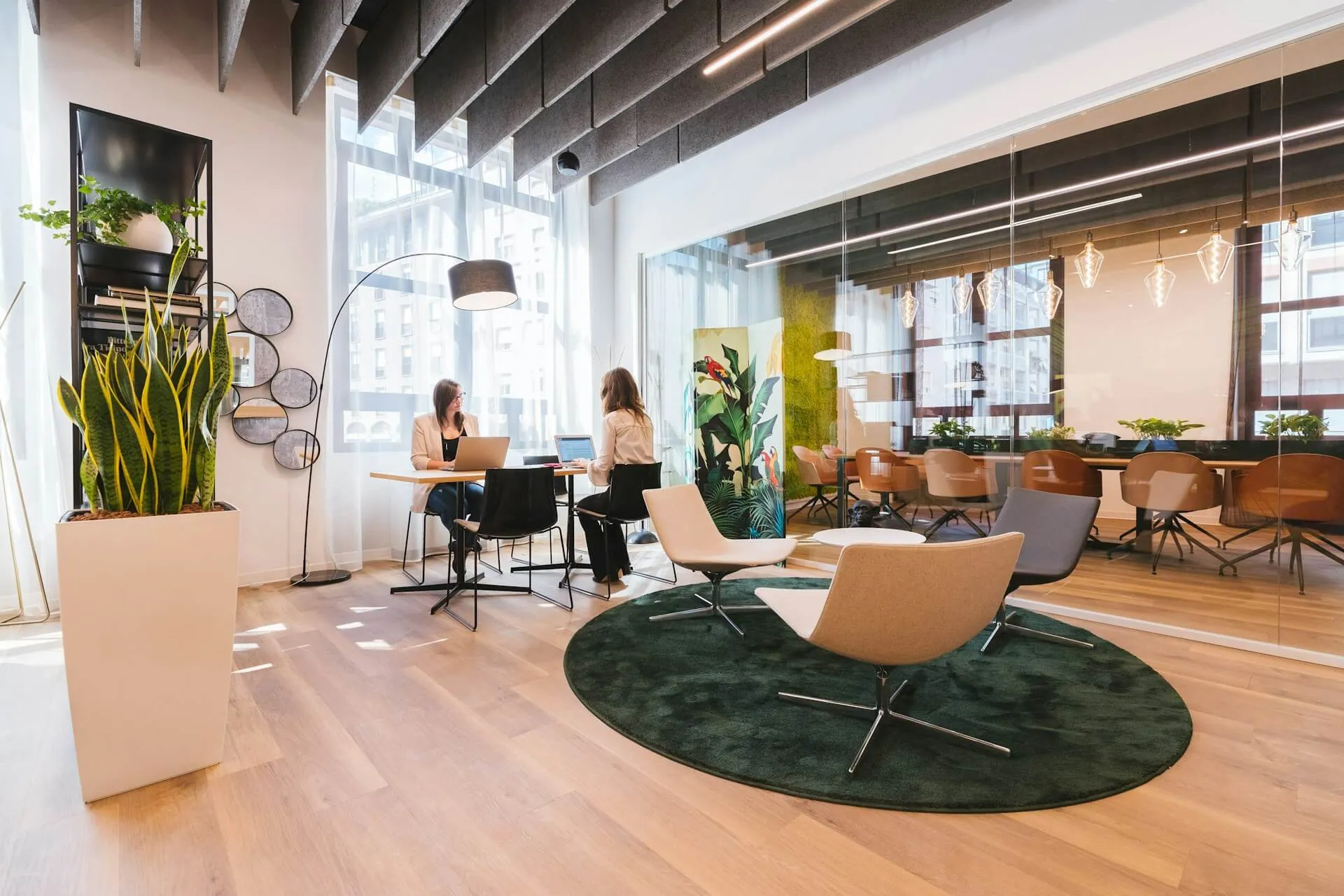 Modern office environment